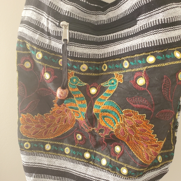 Brown/Black Boho Bag - Picture 2 of 9